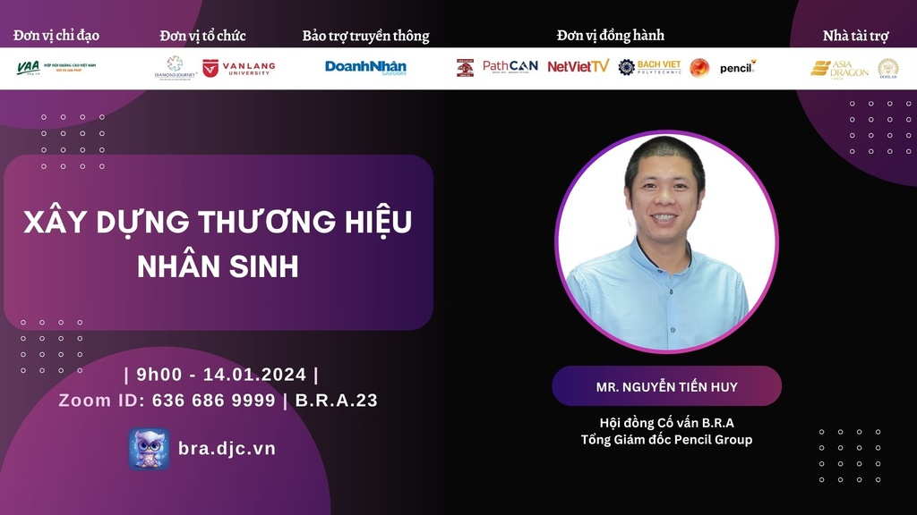 Kỹ năng xây dựng thương hiệu nhân sinh chuỗi sự kiện đào tạo cho thí sinh tham dự giải thưởng Brand Review Award