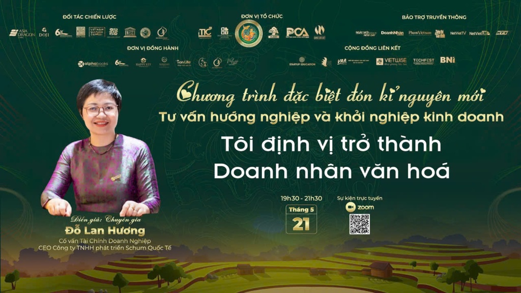 Chương trình tư vấn hướng nghiệp và khởi nghiệp kinh doanh "Tôi định vị trở thành Doanh nhân văn hóa"