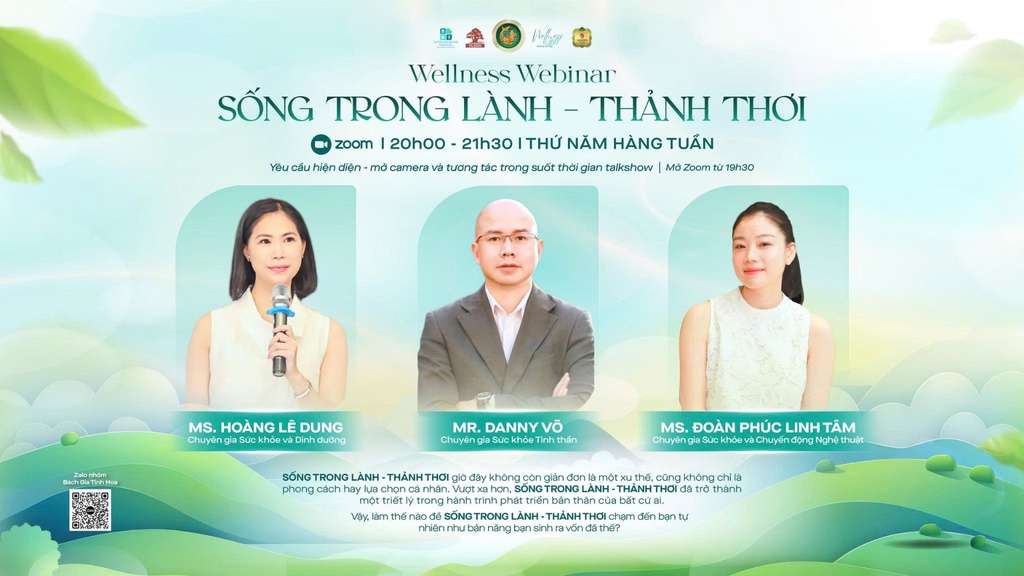 Wellness Webinar: Sống Trong lành - Thảnh thơi