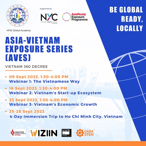 Chương trình AVES 2023 (Asia Virtual Exposure Series 2023) đã chính thức mở đơn ứng tuyển dành cho các bạn trẻ Việt Nam