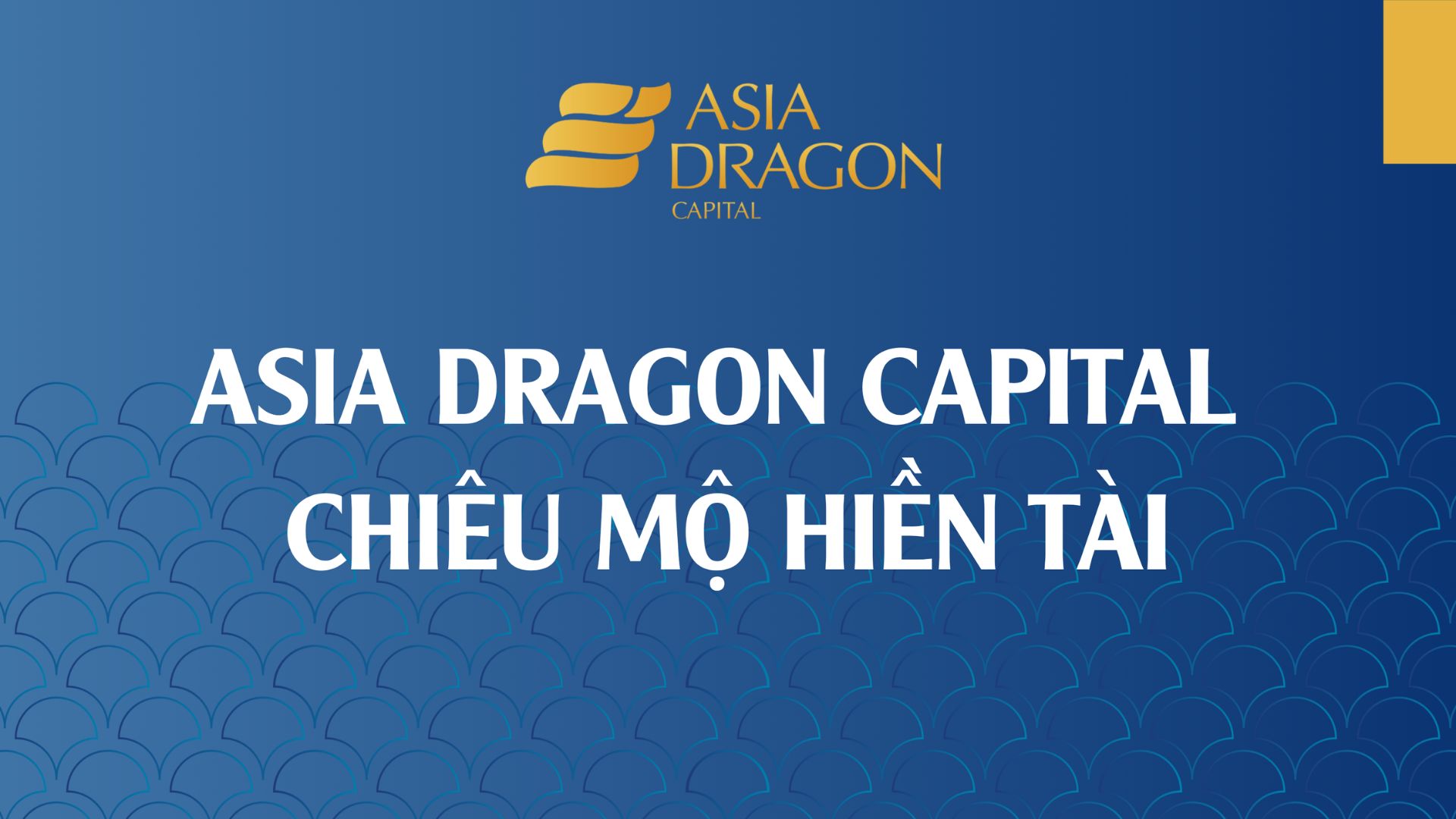 Asia Dragon Capital - Chiêu mộ hiền tài