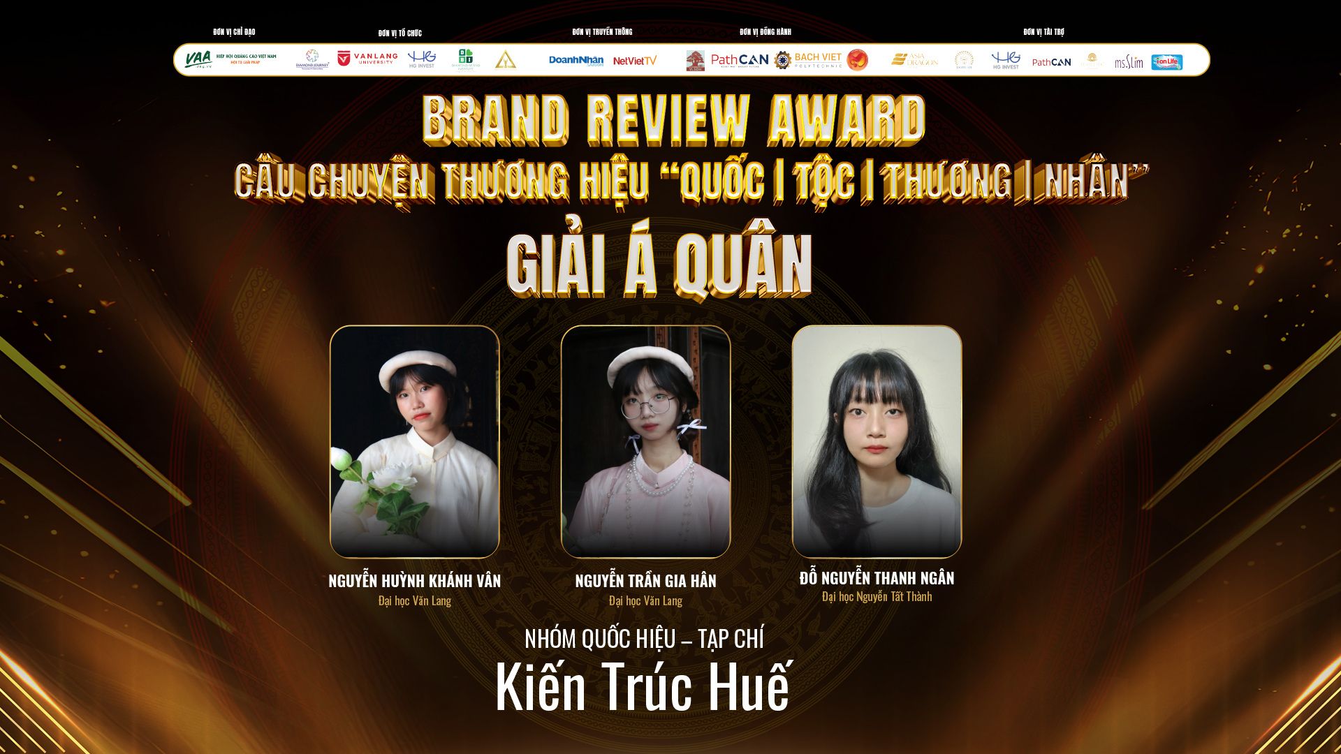 Á quân Brand Review Award 2024 - Tạp chí Review Kiến trúc Huế