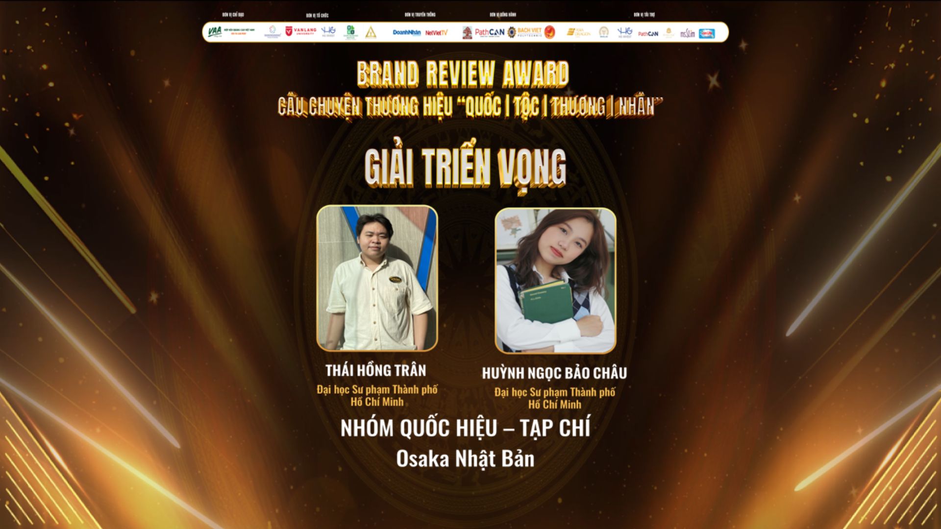 Giải Triển vọng Brand Review Award 2024 - Tạp chí Review Thành phố Osaka
