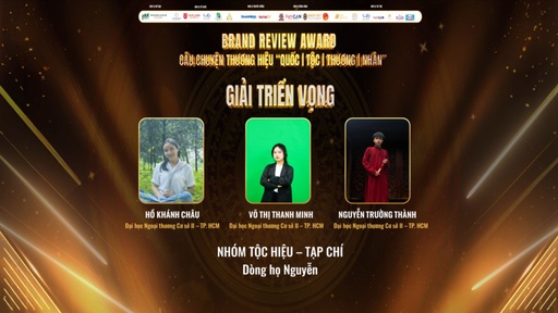 Giải Triển vọng Brand Review Award 2024 - Tạp chí Review Triều Nguyễn