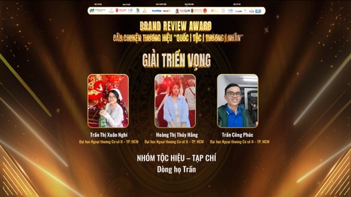 Giải Triển vọng Brand Review Award 2024 - Tạp chí Review Triều nhà Trần