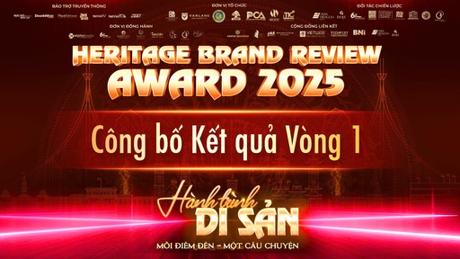 Công bố kết quả Vòng 1 Giải thưởng Heritage Brand Review Award 2025